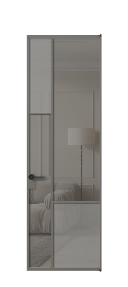 Дверь межкомнатная Mosaic АЛПЛ041.13 Алюминий классический серый Сатинированное серое стекло, триплекс, 6 мм + Прозрачное серое стекло, триплекс Без короба АКЛС Цена 127772 Стоимость комплекта двери включает:
1. Полотно (600/650/700/750/800/850/900/950*2000-2400 мм).
2. Короб
3. Комплект фурнитуры (2 торцевые петли и магнитный замок с ответной планкой). Фабрика дверей Волховец 8 (800) 551 43 19 Межкомнатная дверь Mosaic АЛПЛ041.13 Алюминий классический серый Сатинированное серое стекло, триплекс, 6 мм + Прозрачное серое стекло, триплекс Цена 127772 ₽ | Volhovec