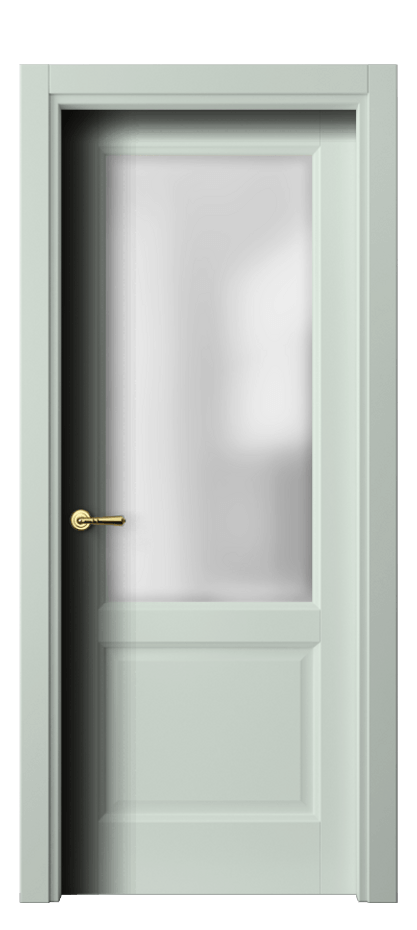 Межкомнатная дверь Galant 1422 Матовый белоснежный Сатинированное стекло Цена 51279 ₽ | Volhovec