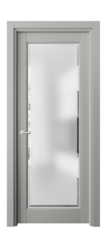 Дверь межкомнатная Toscana Elegante 6300 Бук нейтральный серый Сатинированное стекло с фацетом Гладкий наличник БНСР Цена 72879 ₽ Наличники уже входят в базовый комплект. Фабрика дверей Волховец 8 (800) 551 43 19 Межкомнатная дверь Toscana Elegante 6300 Бук нейтральный серый Сатинированное стекло с фацетом Цена 72879 ₽ | Volhovec