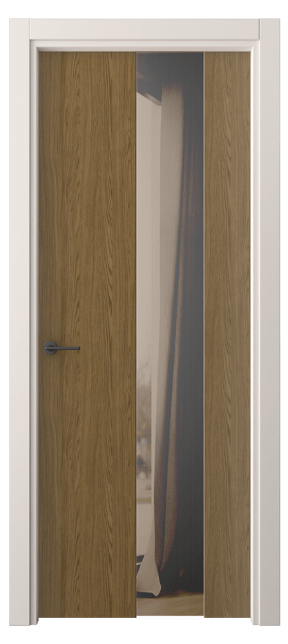 Межкомнатная дверь Фридом 4226 Торфяной дуб Двустороннее бронзовое зеркало, триплекс Цена 36539 ₽ | Volhovec