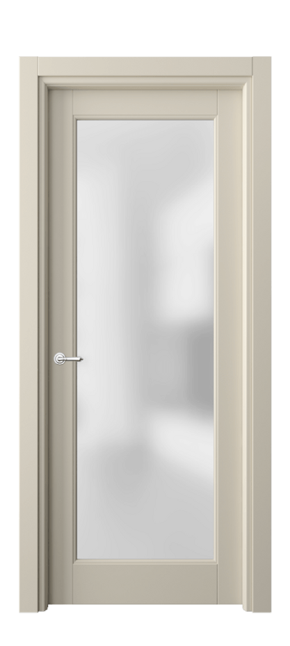 Межкомнатная дверь Toscana Elegante 6300 Бук бежево-серый Сатинированное стекло Цена 19203600 so'm | Volhovec