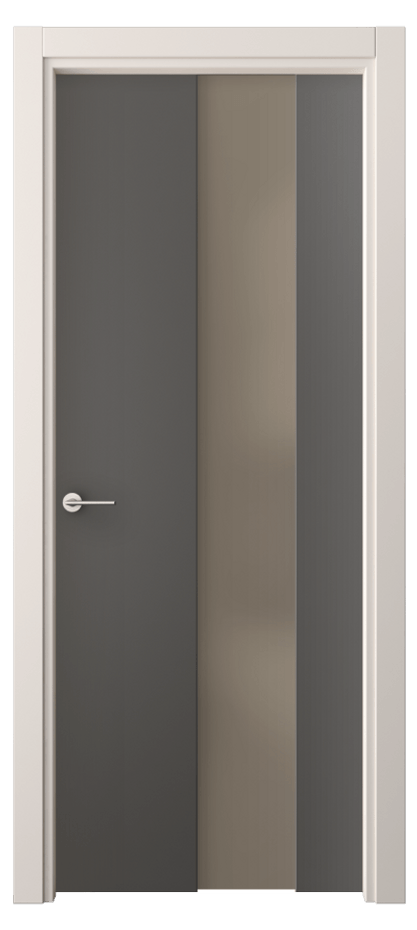 Межкомнатная дверь Freedom 4226 ПЭТ графитовый Сатинированное бронзовое стекло, триплекс Цена 28879 ₽ | Volhovec