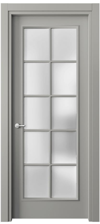 Дверь межкомнатная Paris 8102 Матовый нейтральный серый Сатинированное стекло Гладкий наличник МНСР Цена 57919 ₽ Наличники уже входят в базовый комплект. Фабрика дверей Волховец 8 (800) 551 43 19 Межкомнатная дверь Paris 8102 Матовый нейтральный серый Сатинированное стекло Цена 57919 ₽| Volhovec