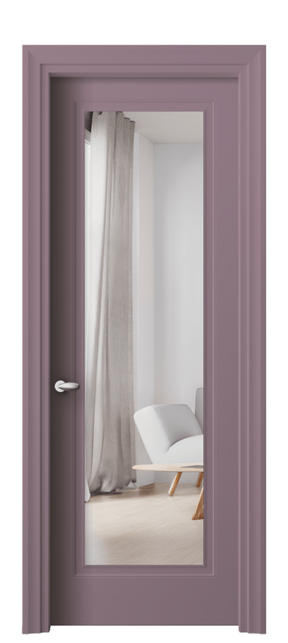 Межкомнатная дверь Esse 8503 Матовый белоснежный Двустороннее зеркало, триплекс Цена 61439 ₽ | Volhovec