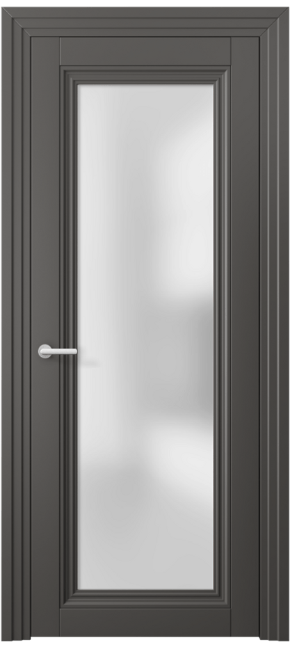 Межкомнатная дверь Centro 2502 ПЭТ графитовый Сатинированное стекло Цена 37599 ₽ | Volhovec