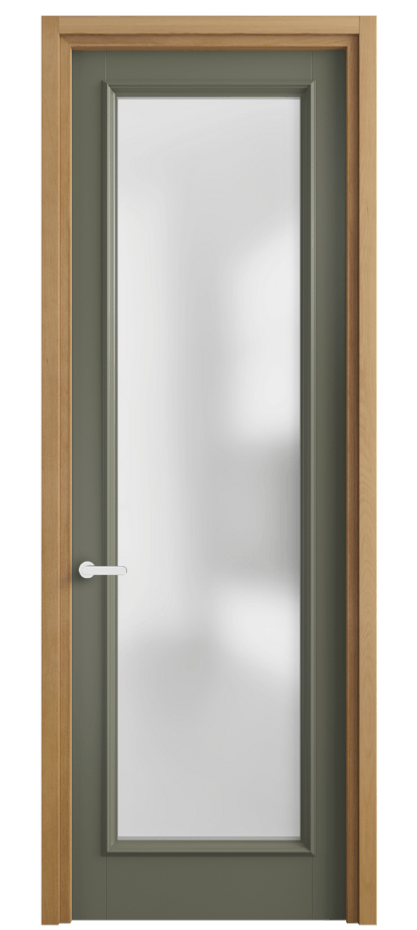 Межкомнатная дверь Charm 6702 Бук оливковый тёмный Сатинированное стекло Цена 75679 ₽ | Volhovec