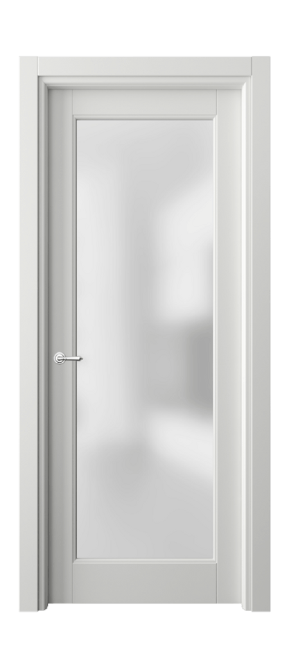 Межкомнатная дверь Toscana Elegante 6300 Бук светло-серый Сатинированное стекло Цена 94599 ₽ | Volhovec