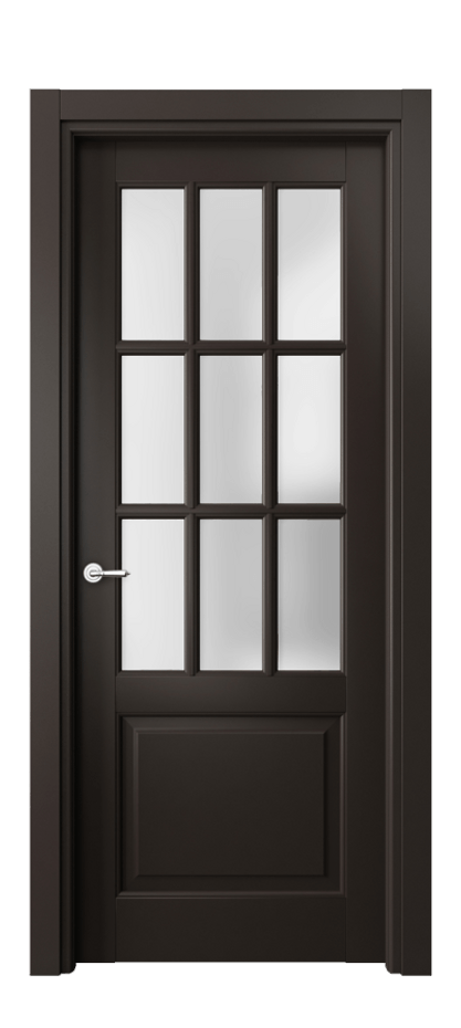 Межкомнатная дверь Toscana Grigliato 6312 Бук антрацит Сатинированное стекло Цена 114199 ₽ | Volhovec