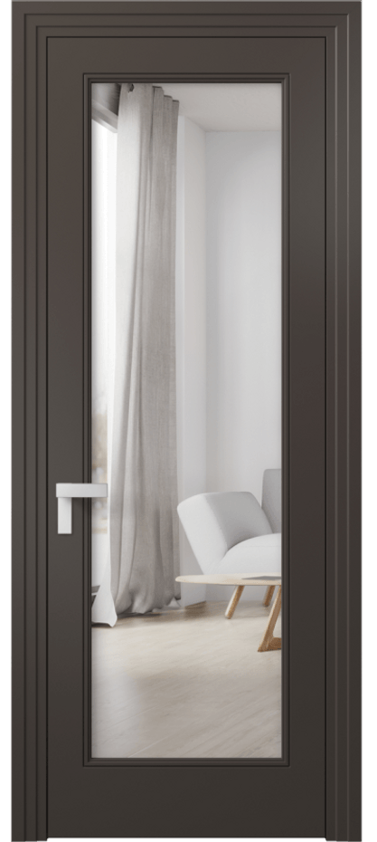 Дверь межкомнатная Рокка 8300 Матовый антрацит Двустороннее зеркало, триплекс Каскадный компланарный наличник МАН Цена 84899 ₽ Наличники уже входят в базовый комплект. Фабрика дверей Волховец 8 (800) 551 43 19 Межкомнатная дверь Рокка 8300 Матовый антрацит Двустороннее зеркало, триплекс Цена 84899 ₽ | Volhovec