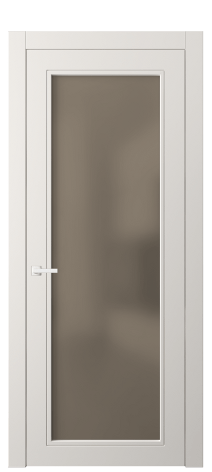 Дверь межкомнатная Neo Classic 8000 Матовый пудровый белый Сатинированное бронзовое стекло, триплекс Гладкий компланарный наличник МПБЛ Цена 48079 ₽ Наличники уже входят в базовый комплект. Фабрика дверей Волховец 8 (800) 551 43 19 Межкомнатная дверь Neo Classic 8000 Матовый пудровый белый Сатинированное бронзовое стекло, триплекс Цена 48079 ₽ | Volhovec