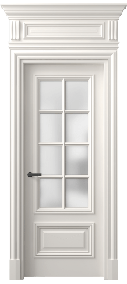 Межкомнатная дверь Antique 7316 Бук пудровый белый Сатинированное стекло Цена 134983 ₽ | Volhovec