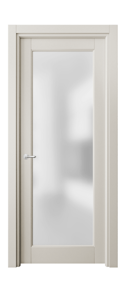 Межкомнатная дверь Toscana Rombo 6300 Бук облачный серый Сатинированное стекло Цена 71279 ₽ | Volhovec