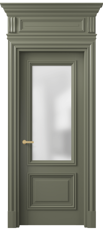 Дверь межкомнатная Антик 7302 Матовый оливковый тёмный Сатинированное стекло КЭП + Объёмный фриз + Карниз МОТ Цена 160309 ₽ Наличники уже входят в базовый комплект. Фабрика дверей Волховец 8 (800) 551 43 19 Межкомнатная дверь Антик 7302 Матовый оливковый тёмный Сатинированное стекло Цена 160309 ₽ | Volhovec