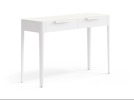 Мебель Консоль Piega 2 ящика. Цвет Матовый пудровый белый. Материал Гладкая эмаль. Коллекция Консоль Piega 2 ящика. Фото. Мебель Консоль Piega 2 ящика. Цвет Матовый пудровый белый. Материал Гладкая эмаль. Коллекция Консоль Piega 2 ящика. Картинка.