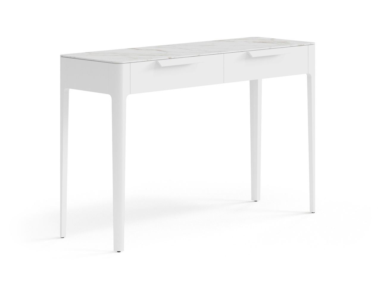 Консоль Piega 2 ящика Матовый белоснежный
