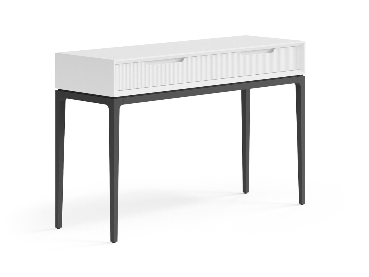 Консоль Velvet 2 ящика Матовый белоснежный