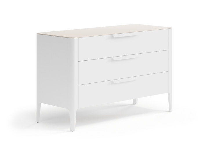 Мебель Комод Piega 3 ящика. Цвет Матовый белоснежный. Материал Гладкая эмаль. Коллекция Комод Piega 3 ящика. Фото. Мебель Комод Piega 3 ящика. Цвет Матовый белоснежный. Материал Гладкая эмаль. Коллекция Комод Piega 3 ящика. Картинка.