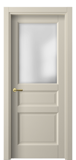 Дверь межкомнатная 1432 МБСР САТ. Цвет Матовый бежево-серый. Материал Гладкая эмаль. Коллекция Galant. Картинка.