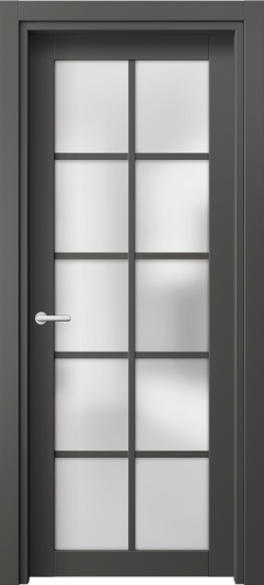 Дверь межкомнатная 2106 ПЭГФ САТ. Цвет ПЭТ графитовый. Материал ПЭТ. Коллекция Neo. Картинка.