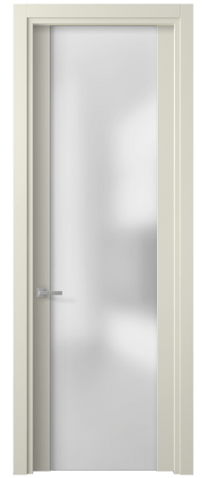 Дверь межкомнатная 4114 ММБ САТ. Цвет Матовый молочно-белый. Материал Гладкая эмаль. Коллекция Planum. Картинка.