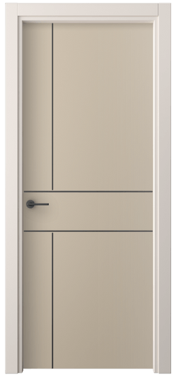 Дверь межкомнатная 4209 ПЭСК. Цвет ПЭТ серо-коричневый . Материал ПЭТ. Коллекция Freedom. Картинка.