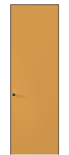 Дверь межкомнатная 0010 АКП Пастельно-жёлтый RAL 1034. Цвет RAL Пастельно-жёлтый RAL 1034. Материал Гладкая эмаль. Коллекция Planum Pro. Картинка.