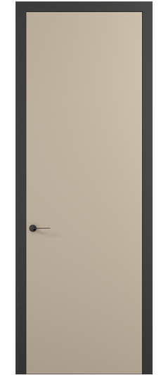 Дверь межкомнатная 0010 ПЭСК . Цвет ПЭТ серо-коричневый . Материал ПЭТ. Коллекция Planum Pro. Картинка.