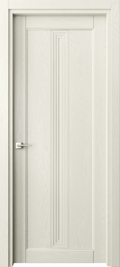 Дверь межкомнатная 6121 ДМБ. Цвет Дуб молочно-белый. Материал Массив дуба эмаль. Коллекция Ego. Картинка.