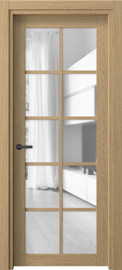 Дверь межкомнатная 2106 ЖМД ПРОЗ. Цвет Жемчужный дуб. Материал Ламинатин. Коллекция Neo. Картинка.