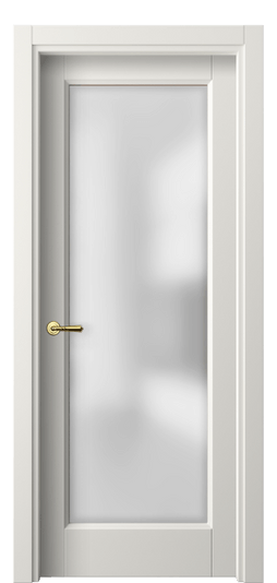 Дверь межкомнатная 1402 ПЭБЛ САТ. Цвет ПЭТ белоснежный. Материал ПЭТ. Коллекция Galant. Картинка.