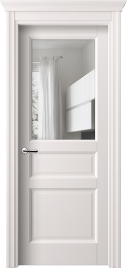 Дверь межкомнатная 1432 ПЭКС ПРОЗ. Цвет ПЭТ кремово-серый. Материал ПЭТ. Коллекция Galant. Картинка.