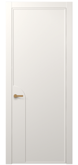 Дверь межкомнатная АКП 8605 МПБЛ. Цвет Матовый пудровый белый. Материал Гладкая эмаль. Коллекция Frame. Картинка.