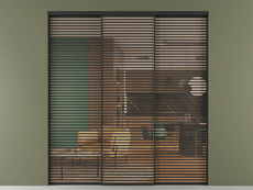 Перегородка Formato внутри проёма 3 створки