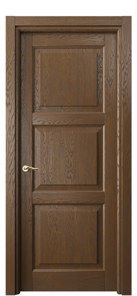 Дверь межкомнатная 0731 ДКР.Б. Цвет Дуб королевский брашированный. Материал Массив дуба брашированный. Коллекция Лигнум. Картинка.