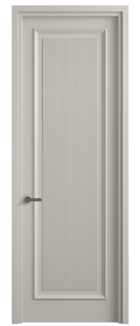 Дверь межкомнатная 6711 МОС . Цвет Матовый облачно-серый. Материал Гладкая эмаль. Коллекция Шарм. Картинка.